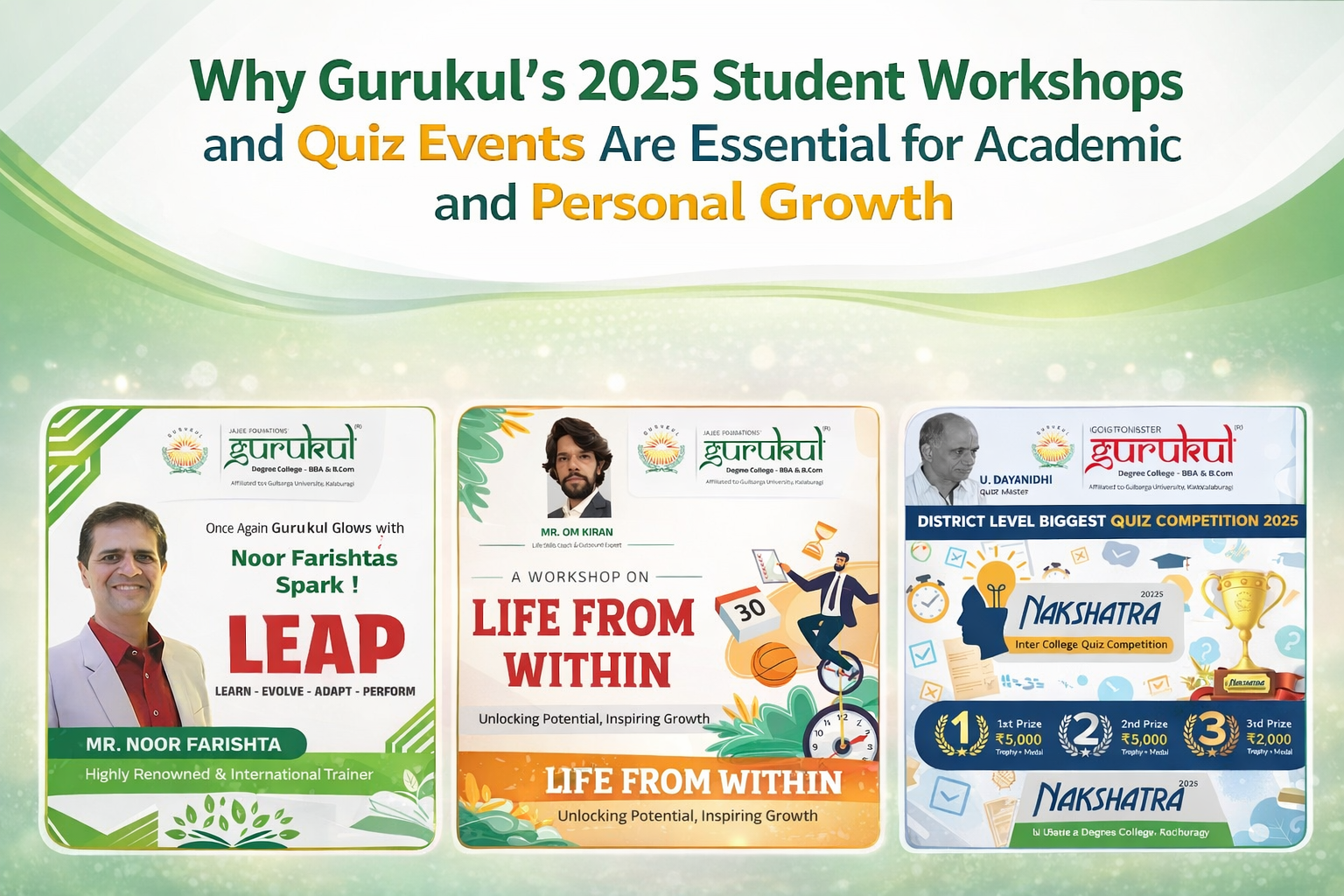 Workshops and Quiz Events