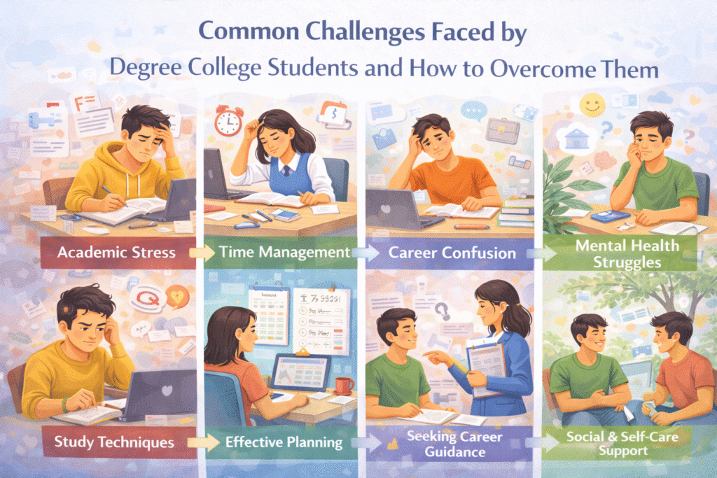 Common Challenges Faced by Degree College Students and How to Overcome Them