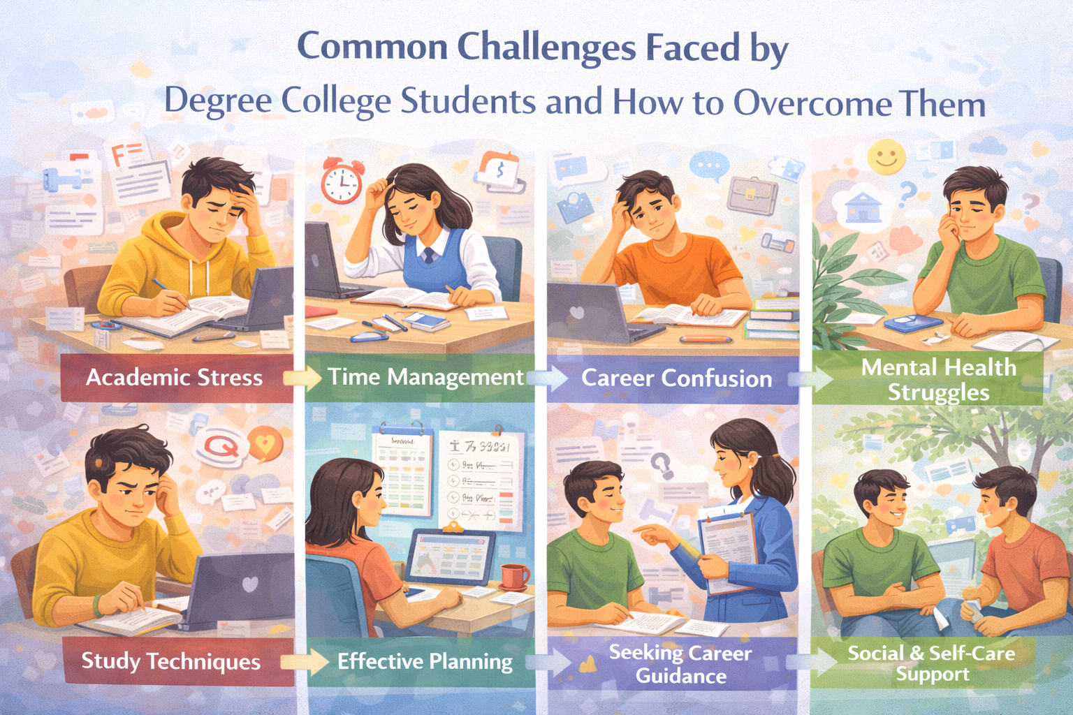 Challenges Faced by Degree College Students