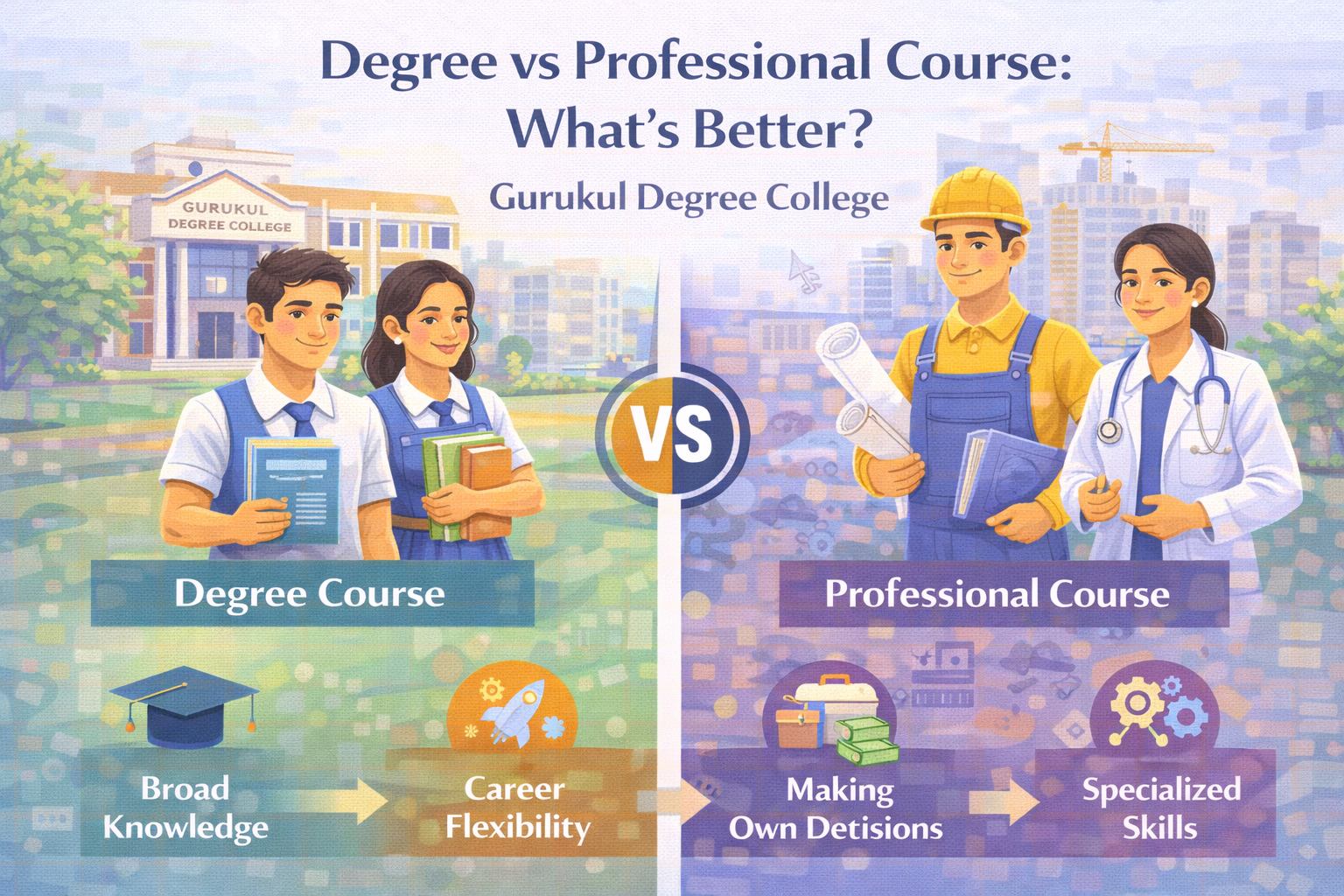 Degree vs Professional Course