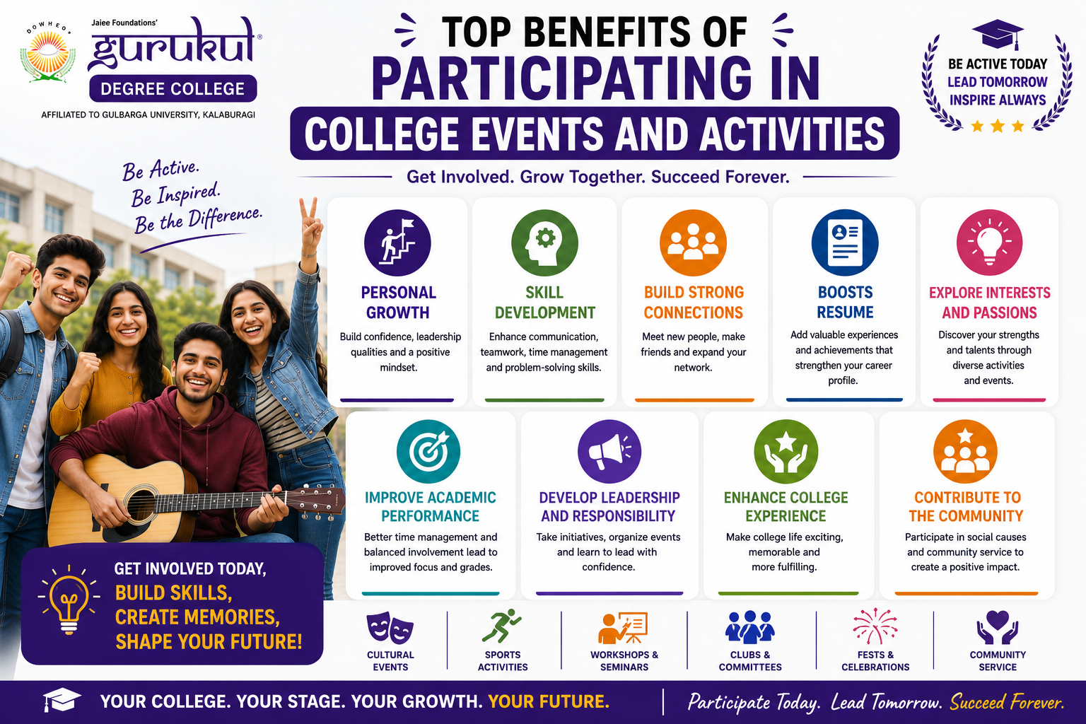 Top Benefits of Participating in College