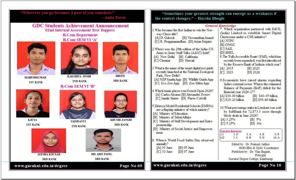 Colleges in Kalaburagi for BBA and BCom