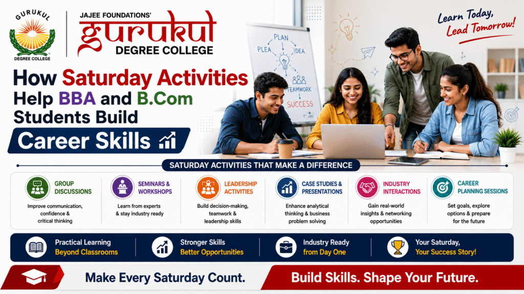 How Saturday Activities Help BBA and B.Com Students Build Career Skills