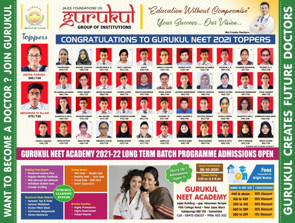 PU College with best results Kalaburagi